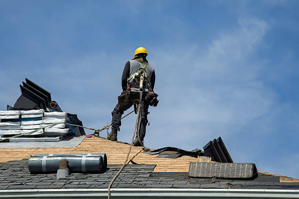 Professional Gutter Installation technician working in Gold Creek, MT